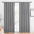 NICETOWN Blackout Curtains 84 inches Length - Energy Efficient & Noise Reducing Thermal Insulated Rod Pocket Blackout Drapes/Draperies for Living Room (Silver Grey, 2 Panels, W52 inches x L84 inches) by NICETOWN