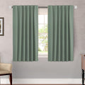 H.VERSAILTEX Blackout Curtains Thermal Insulated Window Treatment Panels Room Darkening Curtains for Bedroom Back Tab/Rod Pocket Small Window Curtains (2 Panels, Green Bay, 52 x 54 Inch) by HVERSAILTEX