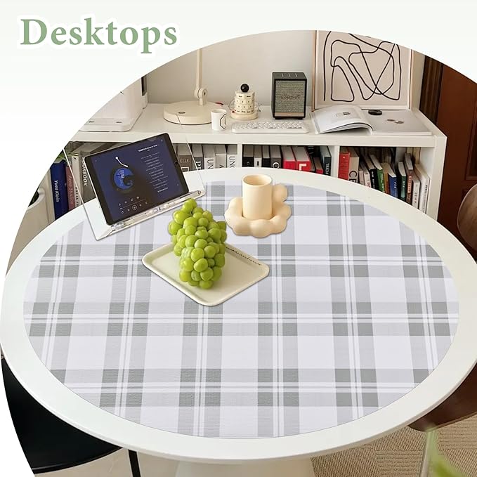 Drawer and Shelf Liner for Kitchen Cabinet: 17 in X 20 Ft Non Slip Waterproof Shelf Paper Non Adhesive Refrigerator Liners Light Grey Lattice Easy Liners for Bathroom - Image 7