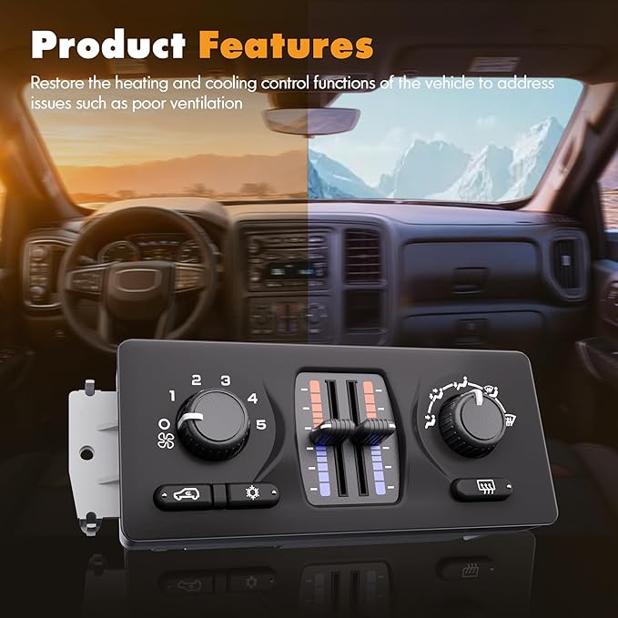 599-210XD Climate Control Module AC Heater HVAC Panel Compatible with 2003-2007 Chevy Silverado GMC Sierra 1500 2500 3500 Tahoe Suburban Avalanche Trailblazer Yukon XL Envoy Buick Cadillac Isuzu Saab - Image 7