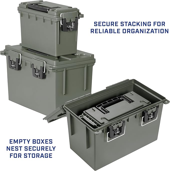 Sheffield 12713 Storage Bins With Lids, 2-Pack Stackable Storage Bins, Made in USA, Lockable and Water-Resistant Containers with Lids, Plastic Containers for Home, Classroom, and Dorm - Image 7