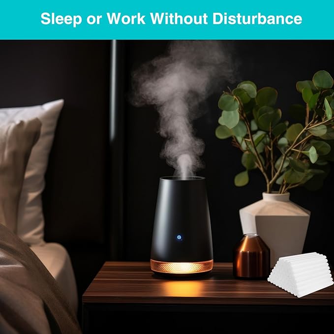 Cotton Humidifier Filter Sticks (60PCS) - 0.3" Universal Fits Mini Diffusers, Rapid Absorption Replacement Wicks for Cool Mist USB Humidifiers in Home, Bedroom, Office (White, 0.3"×4") - Image 7