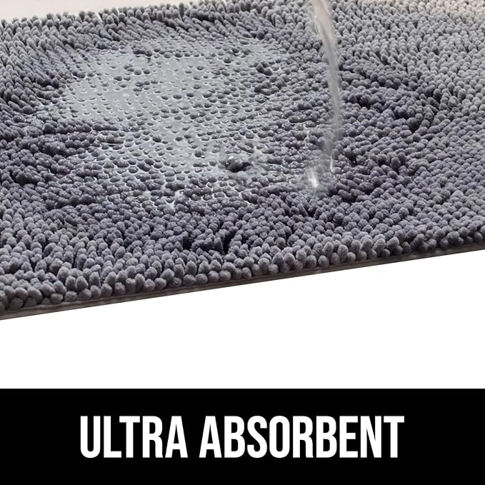 Muddy Mat® Dog Blanket - Chenille Water Absorption Blanket for Bed & Couch Cover for Dogs Washable, Anti-Slip Soft and Durable Furniture Protector for Dogs - Grey 30"x70" - Image 3