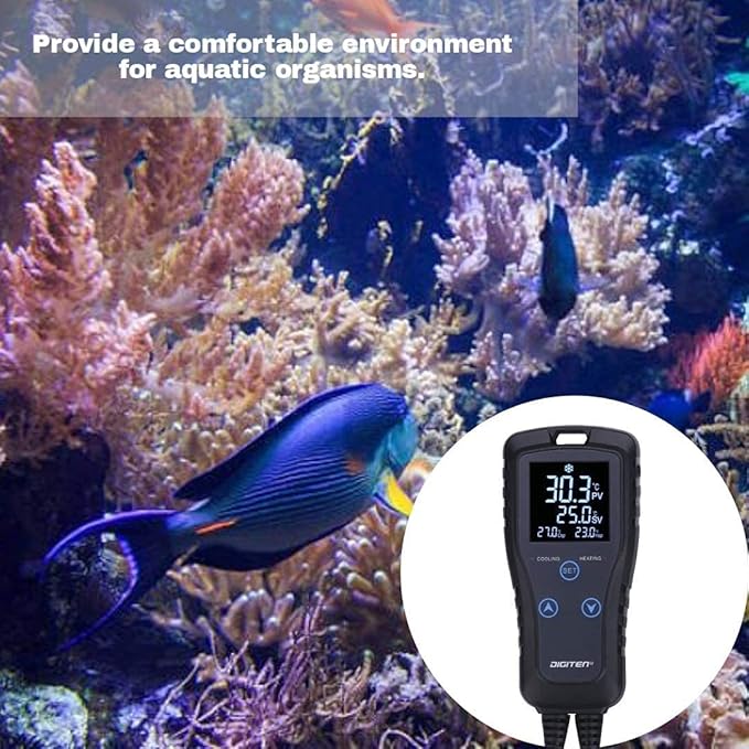 Digital Temperature Controller 2-Stage Thermostat Outlet Heating & Cooling Mode for Chest Freezer Refrigerator Homebrew Fermenter Greenhouse 110V 10A 1100W - Image 2