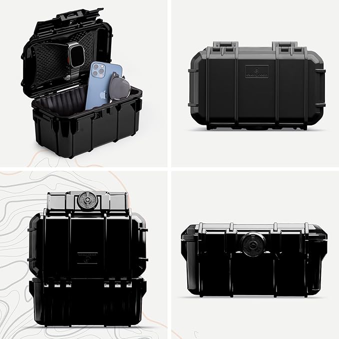 Evergreen 58 Waterproof Dry Box Protective Case - Travel Safe/Mil Spec/USA Made - for Cameras, Lenses, Phones, Pistols, First Aid, Boating, Water Sports, Tacklebox, Ammo Can, Deck Boxes - Image 2