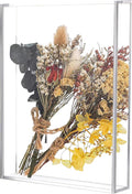 Flowers Memory Display Box - Clear Tabletop Storage Case, Photo Specimen Holder, Multifunctional Collection Organizer, Souvenir Ticket Postcard Box, Memory Container For Photos Specimens Souvenirs by Unknown