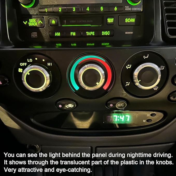 JDMCAR Upgrade Control Switch Knob Compatible with Toyota Tundra Accessories 2000 2001 2002 2003 2004 2005 2006, Replaces 55905-0C010 559050C010 Air Conditioning Climate Control Knob Button - Image 5
