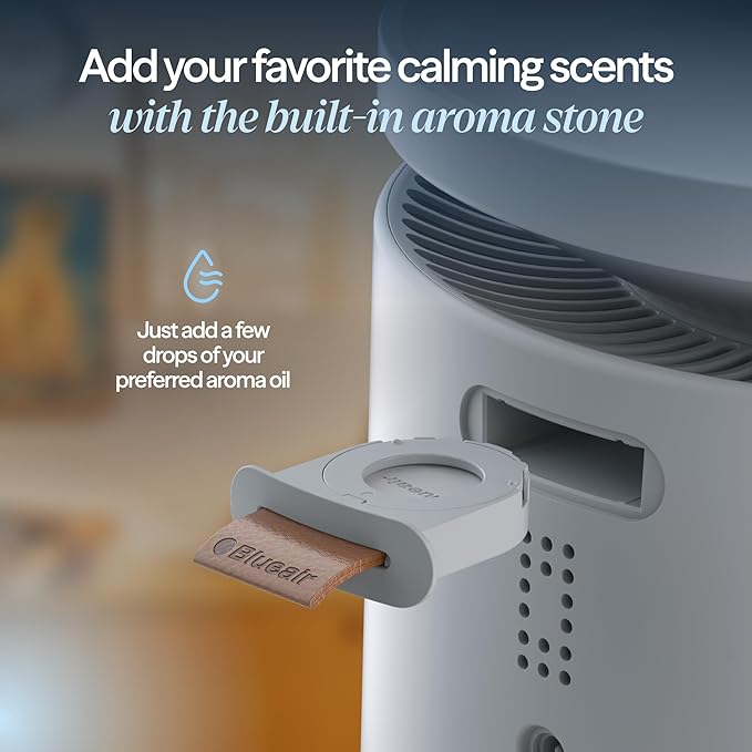 BLUEAIR Room Humidifier - DreamWell - 48Hr Top-Fill Mist-Free InvisibleMist Technology Aroma Stone for Essential Oils and Soothing Mood Lighting - Quiet Operation for Bedroom and Home Use, Grey - Image 6