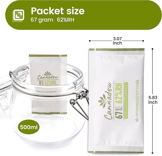 62% Two-Way Humidity Control Packets, 67g (10 Pack) – Moisture Absorbers & Hydration Packets for Storage - Image 2