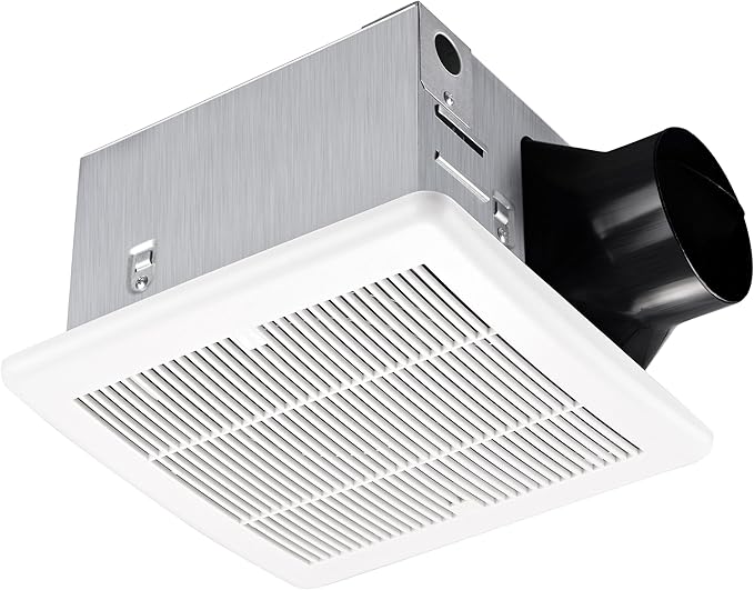 Bathroom Exhaust Fan 110CFM 1.2Sone, Quiet Bath Fan with No Attic access Needed Installation for Bathroom Ceiling, Energy-Saving Household Ventilation Fan, Ceiling Mounted,White by Unknown