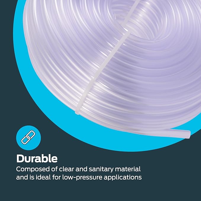 Eastman 1/4 Inch ID (3/8 Inch OD) PVC Clear Vinyl Tubing, 100 Foot Length, 98618 - Image 6