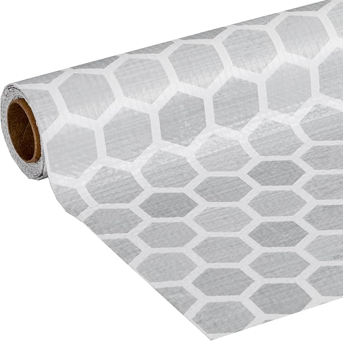 Smooth Top EasyLiner for Cabinets & Drawers - Easy to Install & Cut to Fit - Shelf Paper & Drawer Liner Non Adhesive - Non Slip Shelf Liner - 20in. x 6ft. - 6 Roll Project Pack - Gray Subtle - Image 2