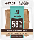 Boveda 58% Two-Way Humidity Control Packs For Storing 1 lb – Size 67 – 4 Pack – Moisture Absorbers for Storage Containers – Humidifier Packs – Hydration Packets in Resealable Bag by Boveda