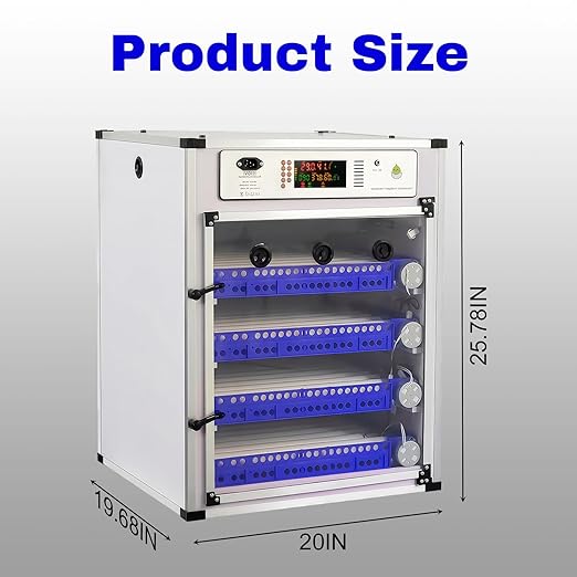 272 Eggs Incubator ，Automatic Incubator for Hatching Eggs, with Automatic Egg Turning and Temperature Humidity Control, Poultry Hatching Incubator for Chicken Duck Goose Quail Bird - Image 7