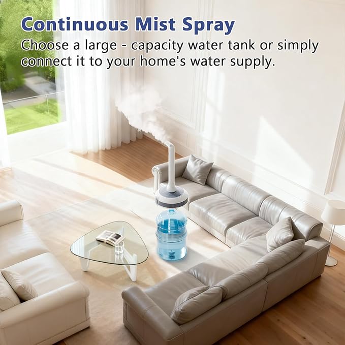 Humidifier Large Room 1000 sq.ft. Whole house & Commercial Humidifier 800ml/h Mist Output, Tankless Ultrasonic Cool Mist Industrial Humidifiers for Home, Office, Plants, Greenhouse, Warehouse - Image 5