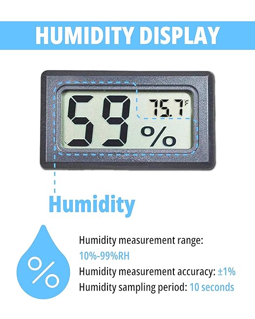 Hygrometer, Humidity Meter, Hydrometer, Room Thermometer Indoor, Humidity Sensor, Indoor Thermometer, Humidistat, Hygrometer Indoor Humidity by Greensadi - Image 2