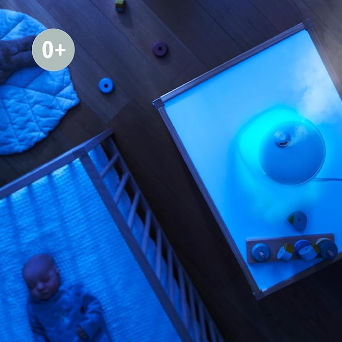 Babymoov Wave 3-in-1 Baby Humidifier, Easy Cleaning, Top Fill, XL Capacity for Large Bedroom and Nursery, Night Light & Essential Oil Diffuser (Baby Registry Essential) - Image 5
