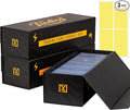 Trading Card Storage Box [3 PACK] - Magnetic Lid | Fits 800 Cards, 200 Toploaders, or 50 One Touch - Baseball Card Storage Box - Labels included by HOMEXPRO
