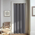 NICETOWN Grey Blackout Doorway Curtain 80 inch Length, Grommet Room Darkening Thermal Insulated Soundproof Window Treatments for Bedroom/Closet, W52 x L80, 1 Panel by NICETOWN