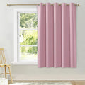 NICETOWN Bedroom Window Blackout Curtain Panel, Rouge Pink, 1 Panel, 70 x 63 inch, Thermal Insulated Blackout Drape/Drapery for Loft, Guestroom by NICETOWN