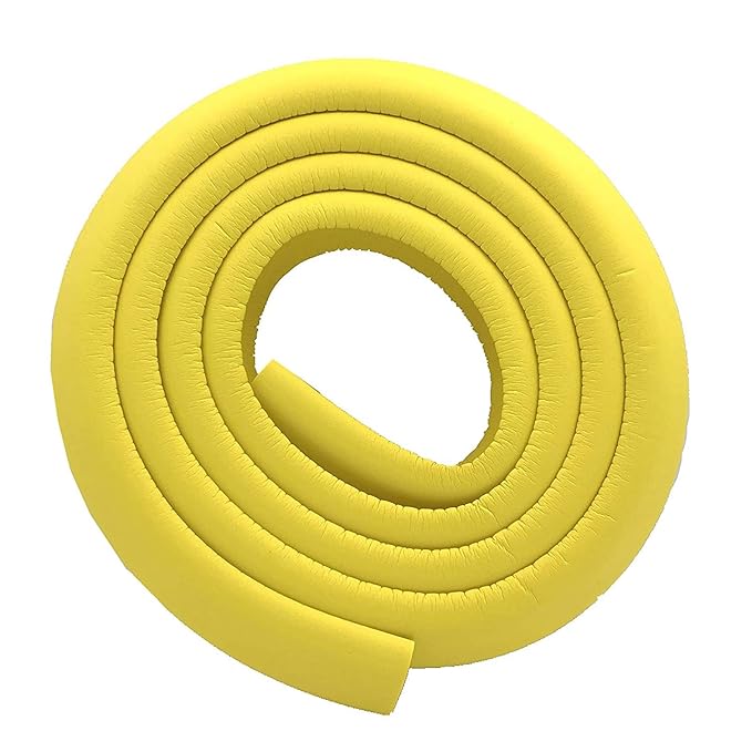 M2cbridge L Shape Extra Thick Furniture Table Edge Protectors Foam 6.5 Ft (Yellow) by M2cbridge