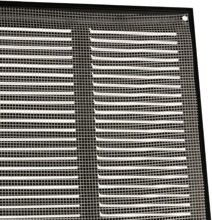 10x10 inch (Duct Opening) Vent Cover - Black Ventilation Covers for Wall and Ceiling - Metal Return Grille - HVAC AC Air Vents Register for Indoor and Outdoor Use with Mesh - Image 6