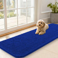 OLANLY Dog Door Mat for Muddy Paws 59x20, Absorbs Moisture and Dirt, Absorbent Non-Slip Washable Doormat, Quick Dry Chenille Mud Mat for Dogs, Entry Indoor Entryway Carpet for Inside Floor, Royal Blue by OLANLY