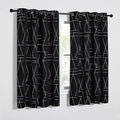 NICETOWN Blackout Curtains for Living Room - Foil Printed Shiny Stripes Pattern Thermal Insulated Blackout Drapes for Bedroom Kitchen Loft Cafe Window (2 Panels, 52" Wide by 63" Long) by NICETOWN