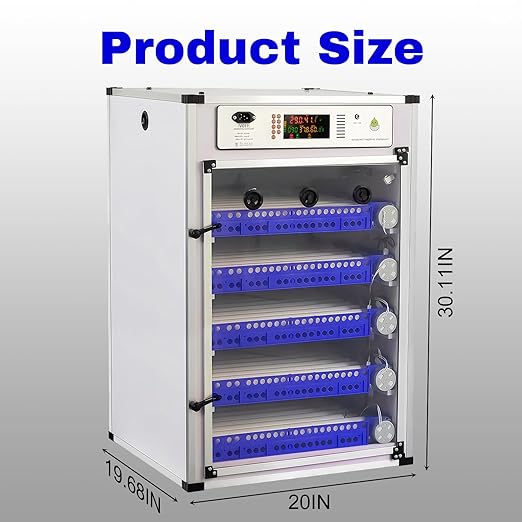 340 Eggs Incubator ，Automatic Incubator for Hatching Eggs, with Automatic Egg Turning and Temperature Humidity Control, Poultry Hatching Incubator for Chicken Duck Goose Quail Bird - Image 8
