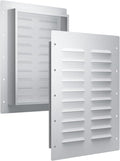 Shipping Container Vent with Metal Mesh, 2 Pack Heavy Duty Container Air Vents, 11.26 x 14 inch, Increase Air Circulation for Container Houses, Containers, Offices and Cabins by POOAMY
