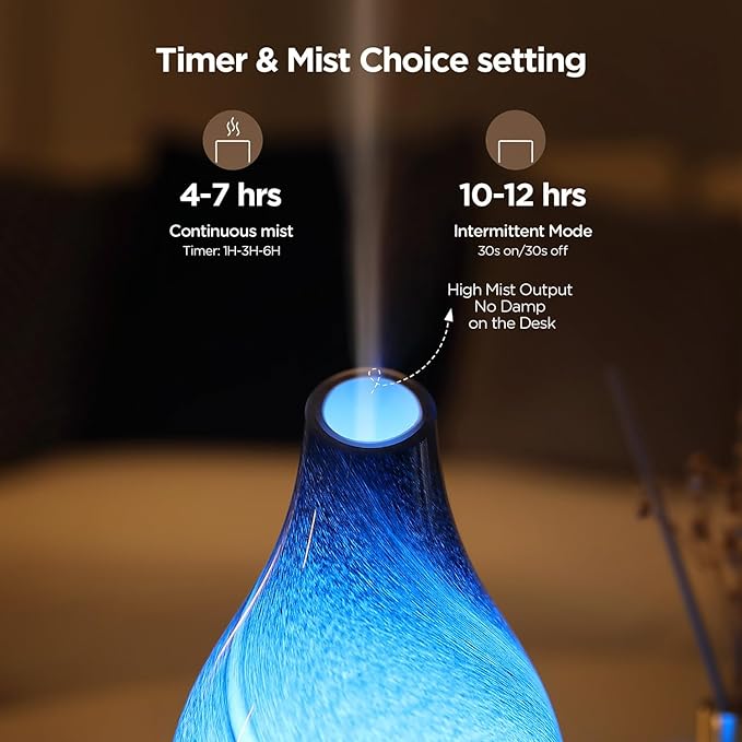 Star River Aromatherapy Diffuser - 160ml Ultrasonic Essential Oil Diffuser with 7-Color LED Night Light, Cool Mist Humidifier, Intermittent Mode & Auto Shut-Off for Home, Gift - Image 4