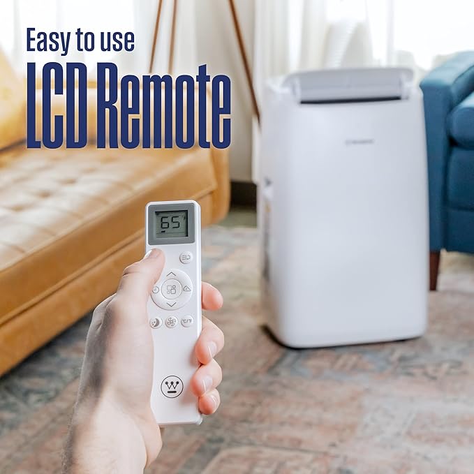 Westinghouse 14,000 BTU Air Conditioner Portable For Rooms Up To 700 Square Feet, Portable AC with Home Dehumidifier, Smart App, 3-Speed Fan, Programmable Timer, Remote Control, Window Kit, White - Image 4