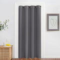 NICETOWN Grey Blackout Curtain & Drape for Doorway - Grommet Privacy Door Curtains Noise Reducing Thermal Insulated Window Treatment for Bedroom/Living Room (1 Panel, W52 x L78) by NICETOWN
