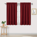 DWCN Christmas Burgundy Room Darkening Blackout Curtains - Thermal Insulated Privacy Energy Saving Window Curtain Drapes 52 x 54 inch Length, Set of 2 Bedroom Living Room Curtains by DWCN