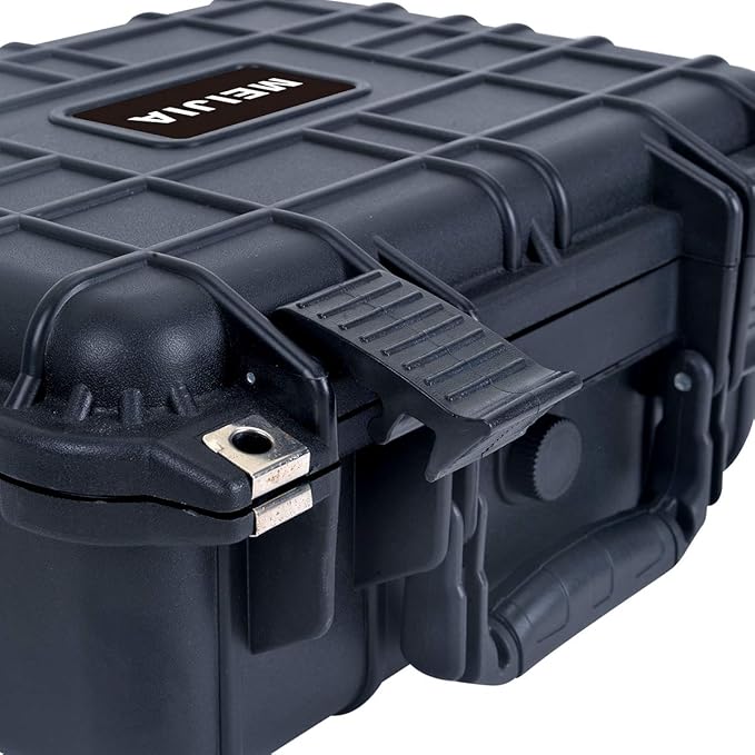 MEIJIA Portable All Weather Waterproof Protective Case,Hard Case,Camera Case With Customized Fit Foam,Fit Use of Drones,Camera,Equipments,Pistols,Elegant Black,13.35 x11.63x5.98inches - Image 8