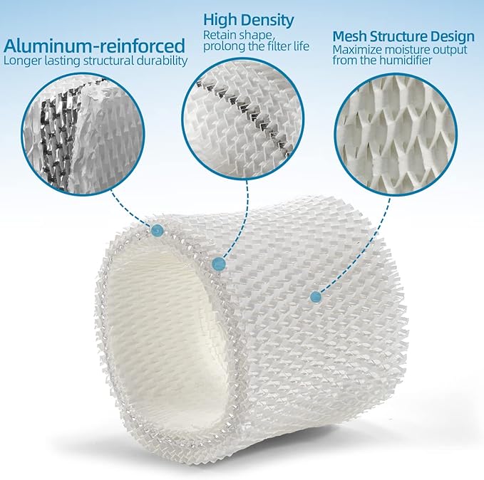 WF2 Humidifier Filter for Kaz Vicks - V3100 V3500 V3700 V3800 V3900 3020 Series, Protec PWF2 VEV400 Cool Mist Vaporizer Humidifiers (Pack of 4) White - Image 2