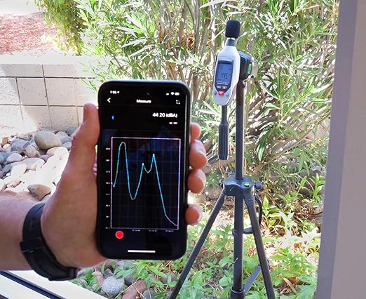 Sper Scientific Decibel Meter 850019 w/Bluetooth, Sound Level Meter 35 to 130 dB, SPL A/C Weighted, Dual Range Max/Min & Data Hold, Compact Audio Noise Measuring Device, Large Backlit Display - 2 pc - Image 5