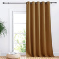 NICETOWN Sliding Door Curtains, Wide Thermal Blackout Patio Door Curtain Panel, Gold Brown, W70 x L95, Sliding Door Drapes/Draperies with Grommet Top by NICETOWN