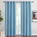 NICETOWN Teal Blue Blackout Curtains 86 inches Length for Living Room, 2 Panels, 55" Wide, Thermal Insulated Long Drapes for Large Window by NICETOWN