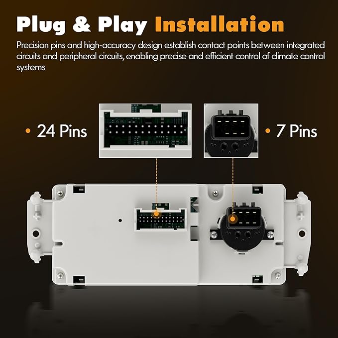 599-210XD Climate Control Module AC Heater HVAC Panel Compatible with 2003-2007 Chevy Silverado GMC Sierra 1500 2500 3500 Tahoe Suburban Avalanche Trailblazer Yukon XL Envoy Buick Cadillac Isuzu Saab - Image 5
