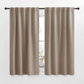 NICETOWN RV Curtains for Camper Windows - (Taupe Color) 34x54 Inch, 2 Panels Set, Thermal Insulated Room Darkening Blackout Drapes/Draperies with Rod Pocket & Back Tab for Half Window by NICETOWN