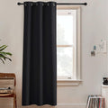 RYB HOME Black Curtain Dividers - Blackout Curtains Portable Privacy Window Treatment Panels Winter Wind Summer Heat Insulating Drapes for Living Room Bedroom Patio Door, Black,1 Pc, W 60 x L 84 inch by RYBHOME