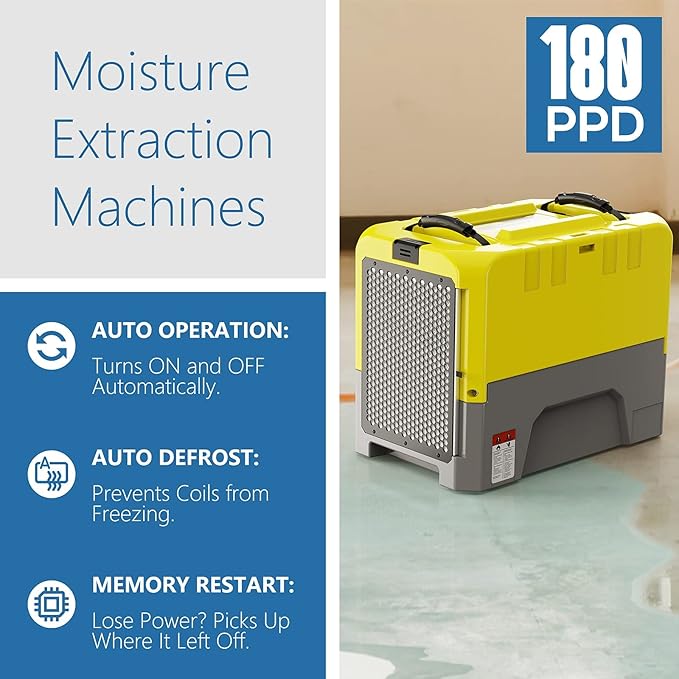 ALORAIR 180PPD LGR Commerical Dehumidifier with Pump, Wi-Fi APP Controls Industrial Dehu, Capacity up to 85 PPD at AHAM, 5 Years Limited Warranty, cETL Listed, for Large Space - Image 3