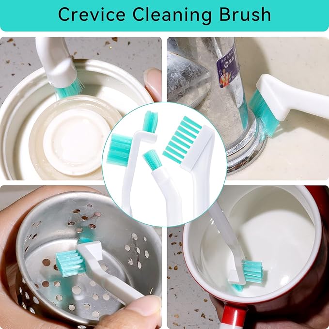 Ice Maker Cleaning Brush Set, Small Cleaning Brushes for Narrow Crevices and Long Pipes, 8 Pcs Tight Places Cleaning Brush and 2 Pcs Tube Brush - Image 3