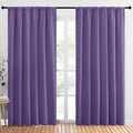 NICETOWN Room Darkening Curtains for Bedroom, Lilac Purple, Set of 2 Panels, 62 x 84 Inch, Triple Weave Home Decoration Thermal Insulated Solid Drapes for Patio Door by NICETOWN
