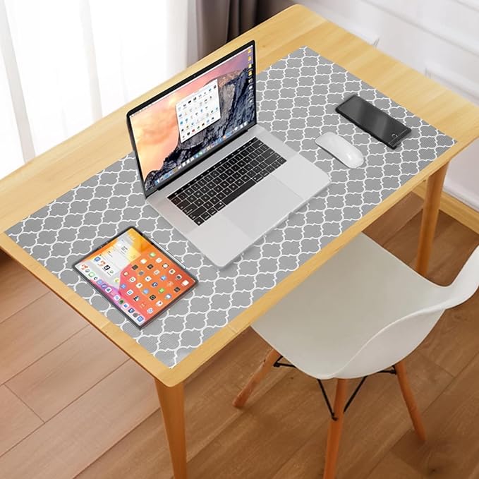 Moriah Shelf Liner Non Adhesive, Kitchen Drawer Liner Non Slip Waterproof Thickened Cabinet Protector for Bathroom Dresser Shelves Pantry(Grey,12'' x 30') - Image 9