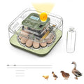 Automatic 12 Egg Incubator - Digital Temperature/Humidity Display, Hatch Day Countdown, Auto Egg Turner & Candler with 360° View for Hatching Chicken, Duck, Quail Eggs by Unknown