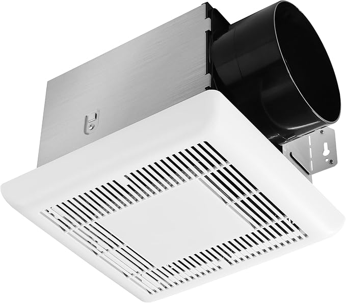 Tech Drive Bathroom Exhaust Fan with Light-130 CFM, 1000lm Dimmable 5CCT LED Light and Night Light Selectable, 6-Inch Duct Super Quiet Ventilation Fan,Easy to Install Ceiling Mounted by TechDrive