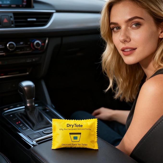 Rechargeable Desiccant Pack, With Effective Moisture Control, 100g, Reusable Moisture Absorber, Dehumidifier Bags, Protects Valuables And Belongings, For Bookshelf, Home, Drawers, Cabinet, Fridge - Image 3