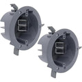 (Pack of 2) 4'' Old Work Round Electrical Box, One-Gang Grey PVC Junction Box, 18 Inch Capacity, Round Ceiling Remodel Box with Built-in Mounting Tabs, Three Mounting Wings, 2-Hour Fire Rated Walls by AirmontProducts
